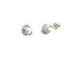 Howlite Gemstone Stud Fashion Earrings, 8mm