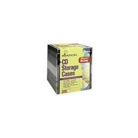 Imation - Slimline Empty Jewel Cases 25Pk - Black