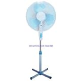 Duronic White 16 inch Oscillating Pedestal (Stand) Fanby Duronic