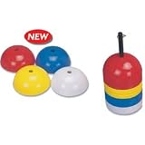Football - DOME SHAPED CONES WITH STAND (SET OF 40) by Cheerleading America