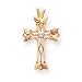 10k Black Hills Gold Diamond Cross Pendant