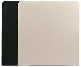 American Crafts 12 Inch by 12 Inch Modern D-Ring Album, Black