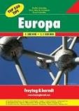 Freytag Berndt Autoatlas, Gro&szlig;er Autoatlas Europa 1:500.000 (Top 500 Tips) - Freytag-Berndt und Artaria KG