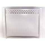Vinyl Fencing - Privacy With Lattice - Solid Tongue and Groove - 72 High X 72 Wide (66... by Longevity Vinyl Fence
