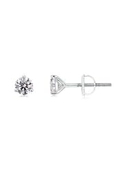 0.5 ct Solitaire Diamond Stud Earrings in Platinum