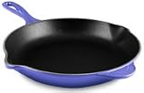 Le Creuset Enameled Cast-Iron 11-3/4-Inch Skillet with Iron Handle, Cobalt