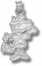 Western Michigan Broncos "Buster" Pendant - Sterling Silver Jewelry