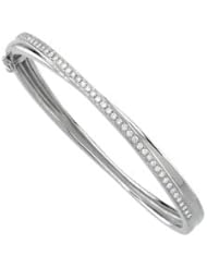 14K Yellow Gold 1 ct tw Diamond Bangle