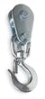 Industrial Grade 1DLK4 Pully Block w/Swivel Hook, 2400 Lb Cap