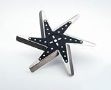 Aluminum Flex Fan Universal 18 in. Black Center Clear Anodized Blades