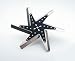Aluminum Flex Fan Universal 18 in. Black Center Clear Anodized Blades