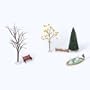 Department 56 Village Accessories Urban Landscape Set (Set of 7)