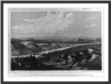 Historic Print XL U.S.P.R.R. Exp. Survey - 47th and 49 Parallels Mont.. View of the Clarks Fork and t