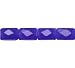 Translucent Light Cobalt 8x12mm Faceted Aa-grade Flat Cushion Glass Beads