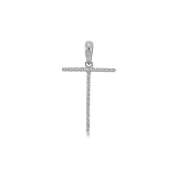 14 karat white gold initial letter t pendant w diamonds