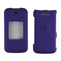 For U.S. Cellular LG Wine 2 UN430 Accessory - Rubber Purple Protective Hard Case Cover