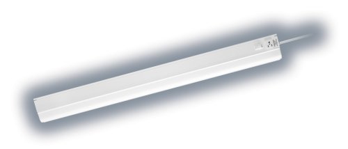 Westek FA336HB 36-Inch Plug-In 25-Watt Fluorescent Under Cabinet Light with Outlet, White