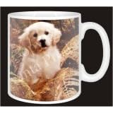 GOLDEN RETRIEVER PUP/GOLD FERNS Coffee MUG