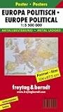 Europa politisch 1 : 3 500 000 - Poster-Karte mit Metallbest&auml;bung - 