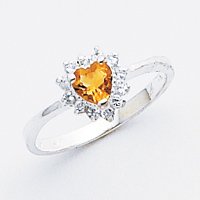 Buy Sterling Silver Citrine ring by A Great Jewelry Co.