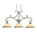 21dGJ 5fykL. SL75  Kichler Lighting 65275 2 Light Seymour Art Glass Island Fixture, Cashmere Finish