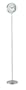 Adesso Floor Clock Mirror, Steel