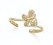 14K Lasered Butterfly Toe Ring - GH23291