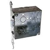 Electrical Boxes: 4" Square Steel Box 2 1/8" Deep