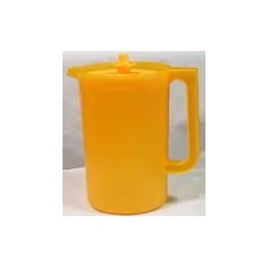 Tupperware 2 Qt Classic Sheer Pitcher Apricot by Tupperware