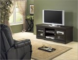 Tech-Craft ABS60 - Veneto Series Black Distressed 60 TV Stand Credenza