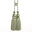 Beige and Lime Green Lilia Tassel