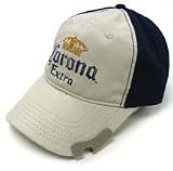 Mens Bioworld Corona Screen Print Bottle Opener Adjustable Hat