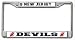 New Jersey Devils Chrome License Plate Frame