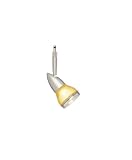 Alfa Lighting SP628M-BLK-AMB Rocket Quick Jack Directional Low Voltage MR16 Lamp Holder - Black with Amber Glass