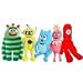 Yo Gabba Gabba Plush Pals Plex, Brobee, Muno, Foofa and Toodee