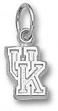 Kentucky Wildcats Solid Sterling Silver Classic ''UK'' 5/16'' Pendant