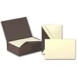 Brown Faux Lizard Box of Correspondence Cards