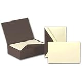 Brown Faux Lizard Box of Correspondence Cards