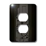 KIKE CALVO vintage camera collection - Picture of a Vintage Twin Lens reflex TLR camera - Light Switch Covers - 2 plug outlet cover