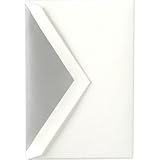 Pearl White Kent Envelopes with Silver Lining