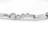Platinum Wavy Journey Diamond Bracelet- G, VS1 - 2.06 Ct. to 3.00 Ct.