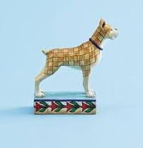 Enesco Jim Shore Tan Boxer "Lady" Dog Statue Figurine