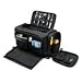 Black Leather DOPP Travel Kit With Flask