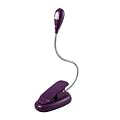 P�rpura/PURPLE LED Clip-On lectura l�mpara de luz para Todos Kindle de Amazon, leer libros, lectores electr�nicos, ordenadores port�tiles, Kobo, mapa, etc Atriles