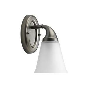 Progress Lighting P2758-03 Lahara 1-Light Bath Vanity in Aged Pewter - P2758-03, by Progress Lighting