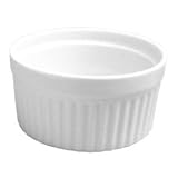 HIC Porcelain 8-Ounce Souffle Dish, Set of 6