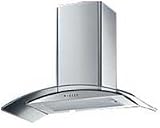 100cm Wall Mounted Chimney Hood*Re-Circulation Requires Carbon Filter Available As An Optional Extra* Black (BT10.3BGL_BK)