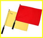 Champion Sports Solid Color Linesman Flags