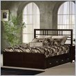 Hillsdale Tiburon Kona Espresso Wood Storage Bed 3 Piece Bedroom Set