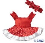 Webkinz Red Dotty Party Dress Clothing